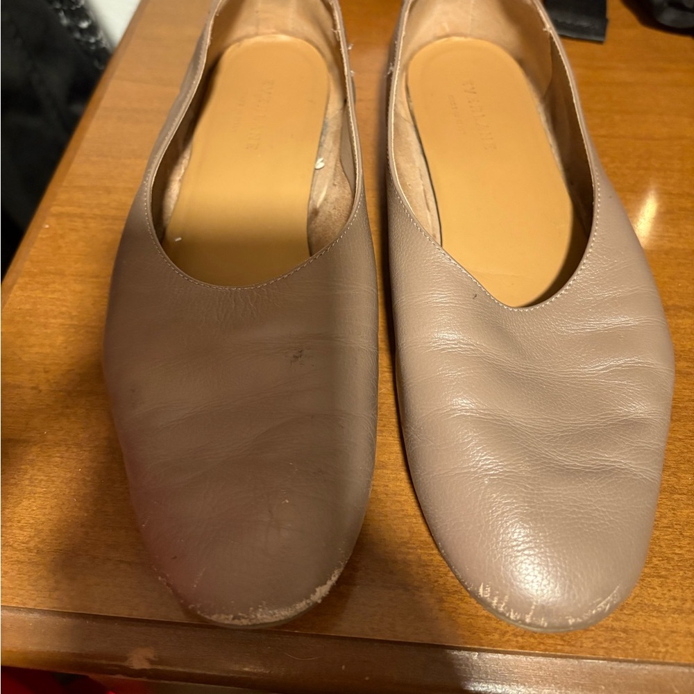 Dark Taupe Everlane Flats